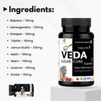 Veda Sugar Cure Capsules - 30 Caps