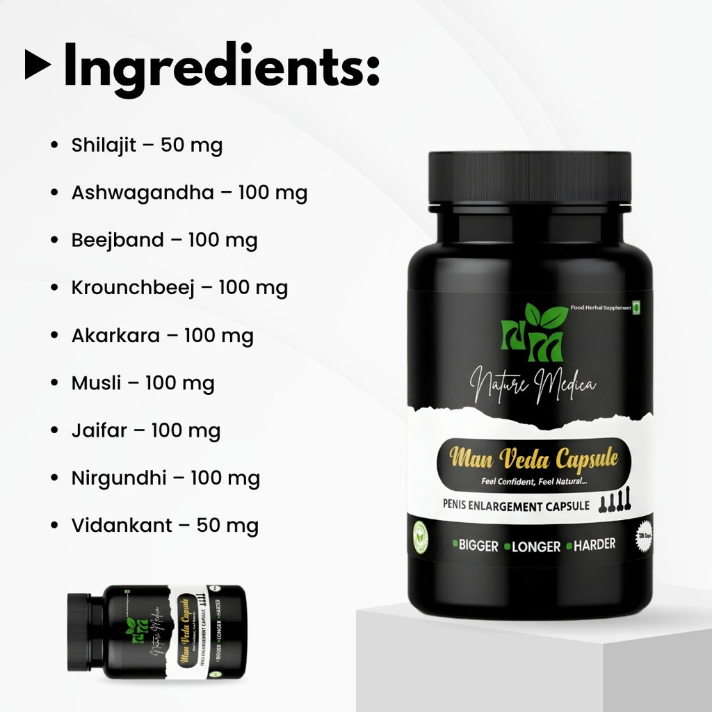 Man Veda Ayurvedic Capsule– 30Caps