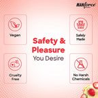 Manforce Cocktail Strawberry & Vanilla Flavoured Condoms (Pack of 3) – Dotted Ring | Buy 4 Get 1 Free | Combo of 5 Packs (15 Condoms Total)